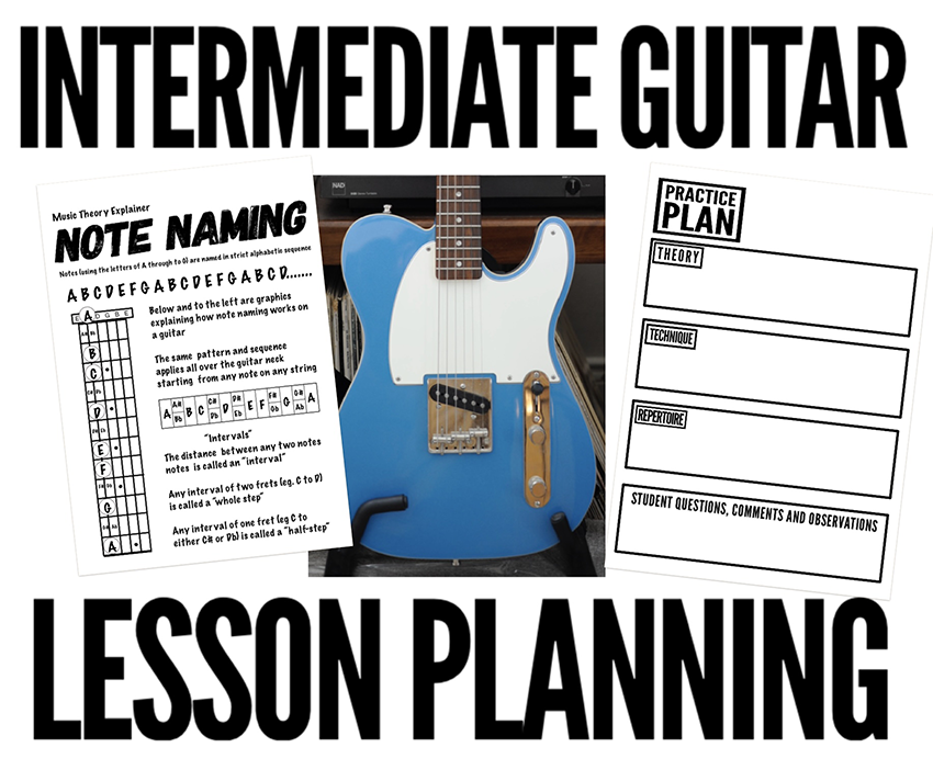how to plan lessons for intermediate guitar students